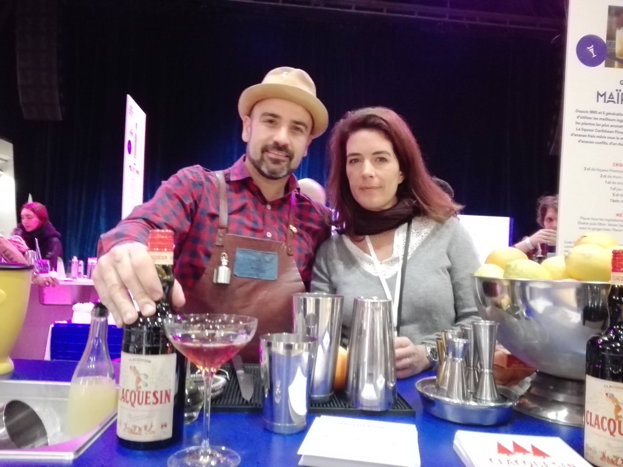 Stanislas Jouenne et Charlotte Sauzey, au Paris cocktail festival 2017