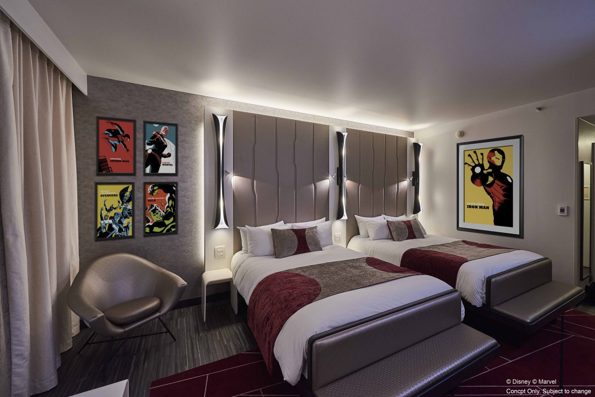 Les nouvelles chambres Marvel du Disney's Hotel New York.