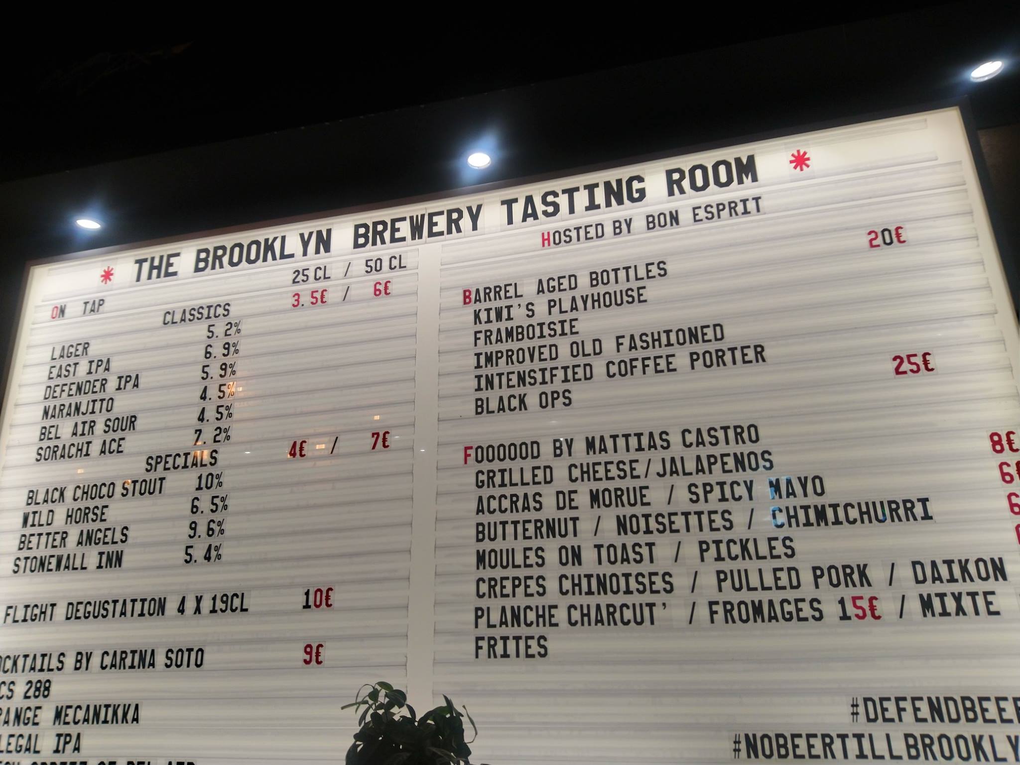 Brooklyn Brewery - Tasting Room Paris