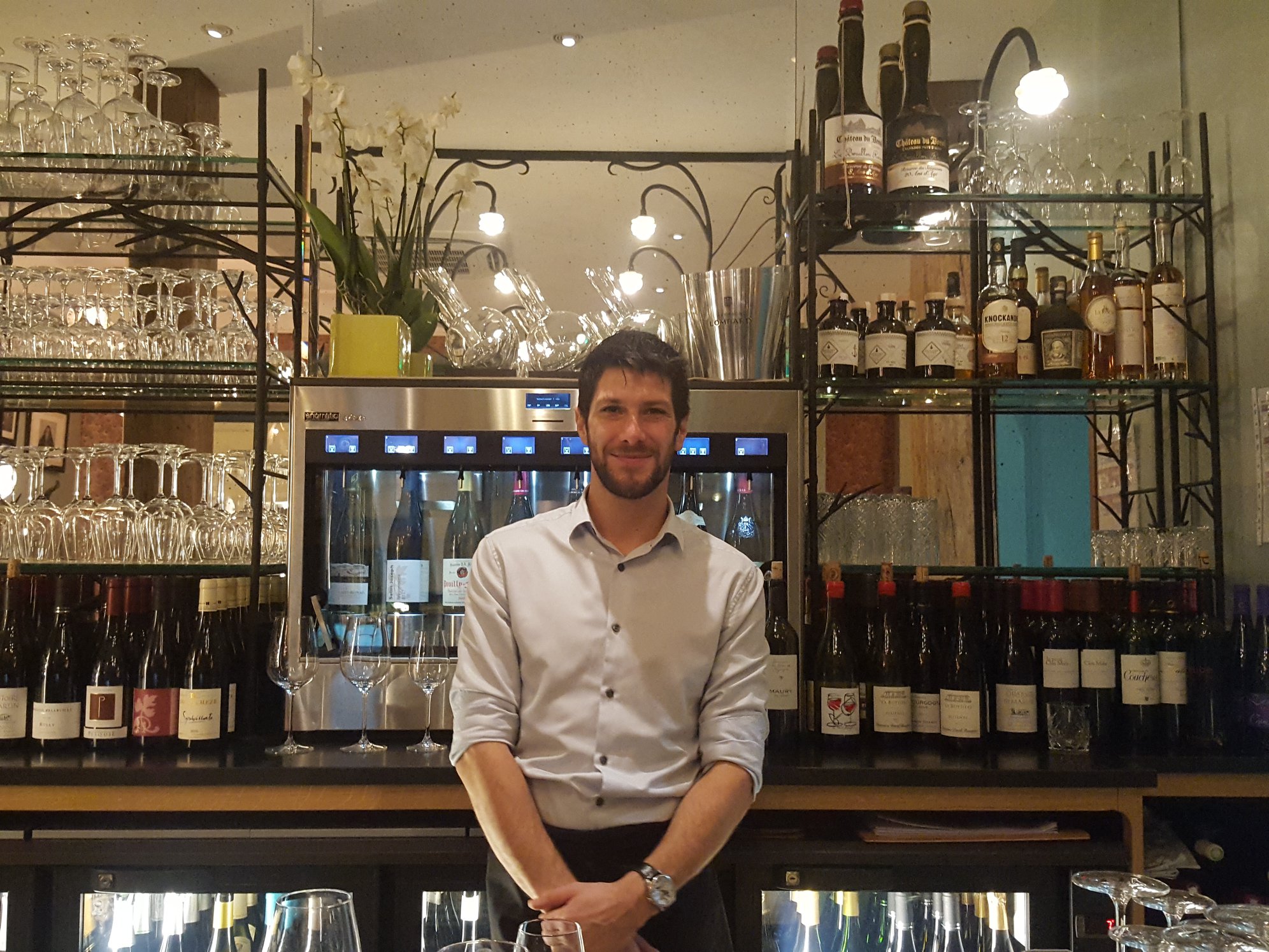 Romain Evain, sommelier, Le Bar du Bouillon