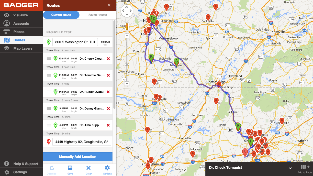 Badger Maps : cartographie commerciale