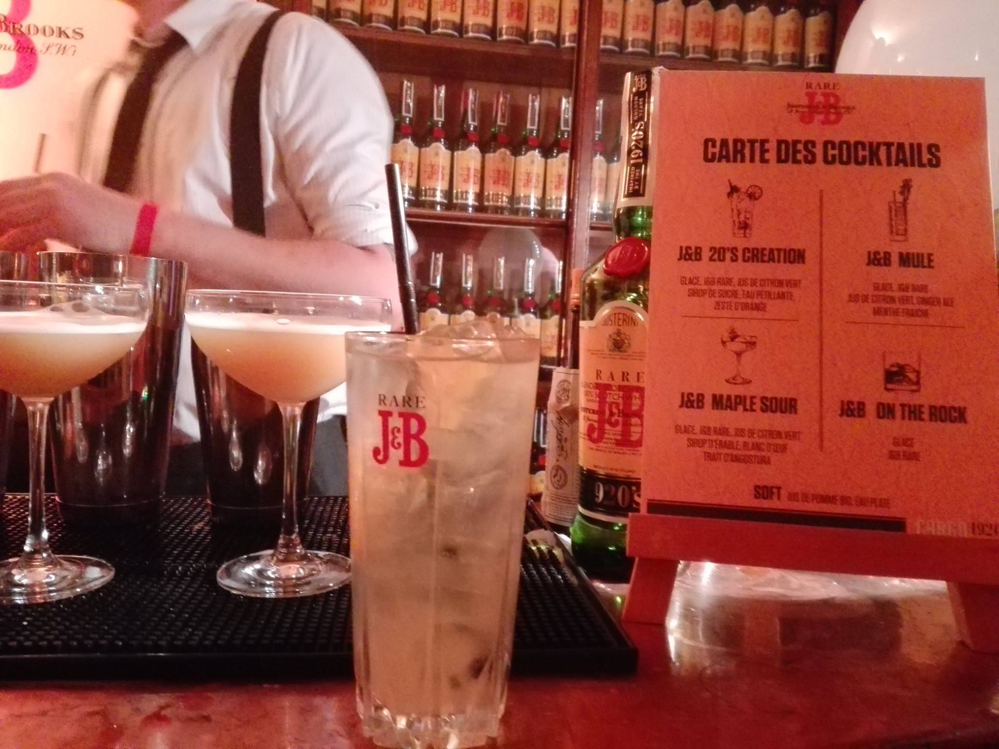 Cocktail au whisky J&B