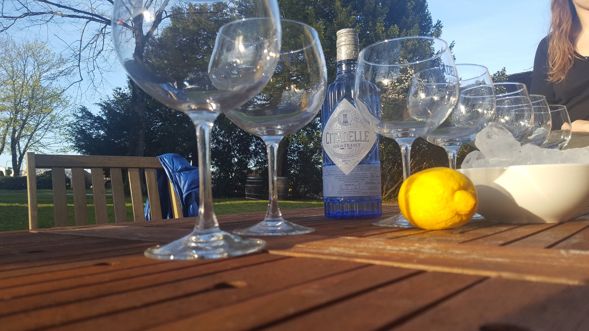 Gin tonic Citadelle au château de Bonbonnet