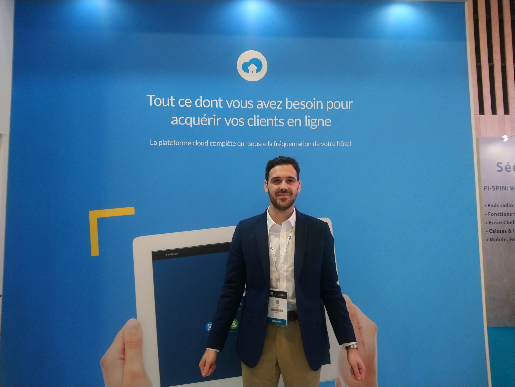 Antoine Aubrun, sales manager SiteMinder