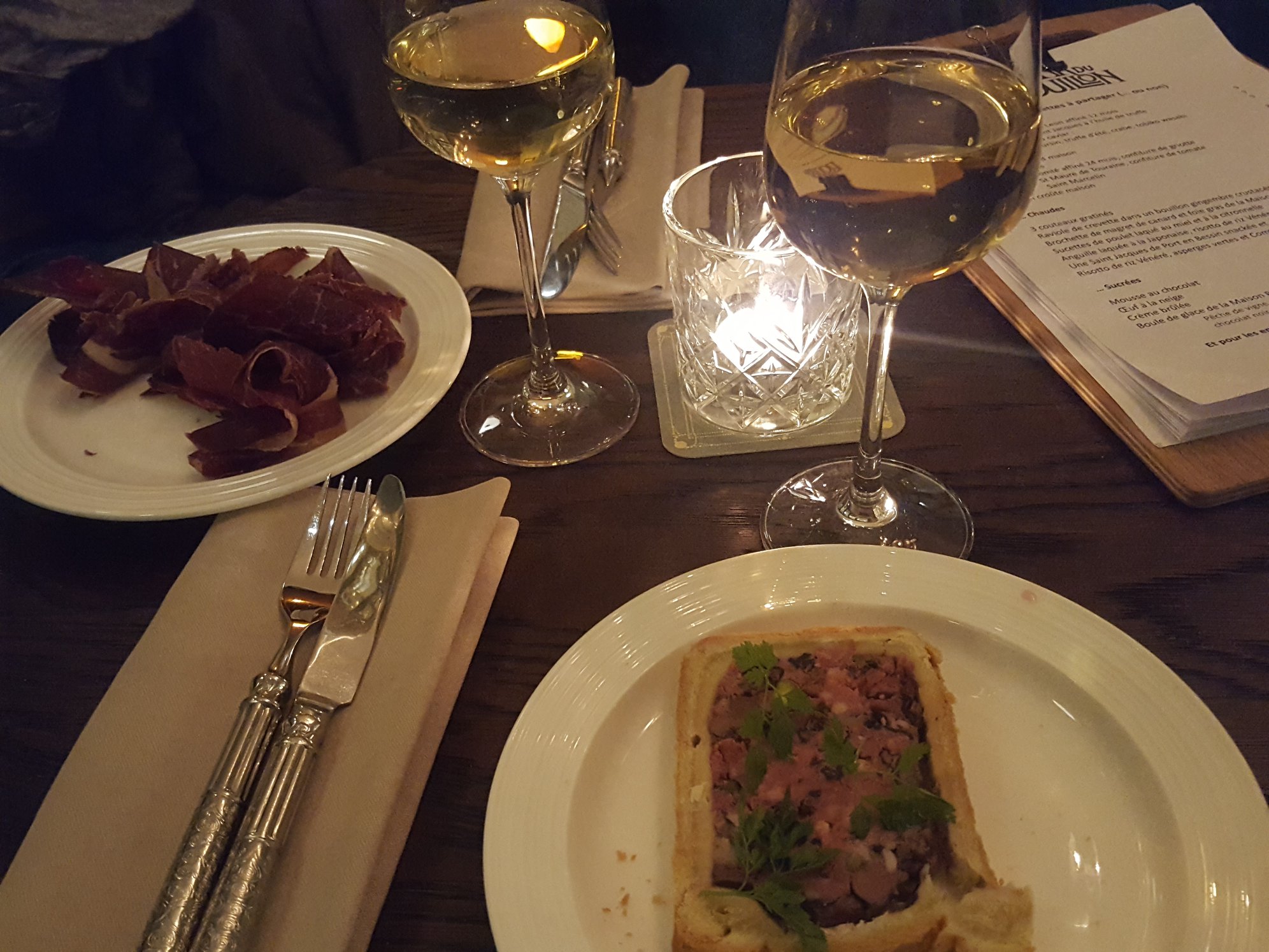 Pâté en croute et jambon de pays - Le Bar du Bouillon, Paris