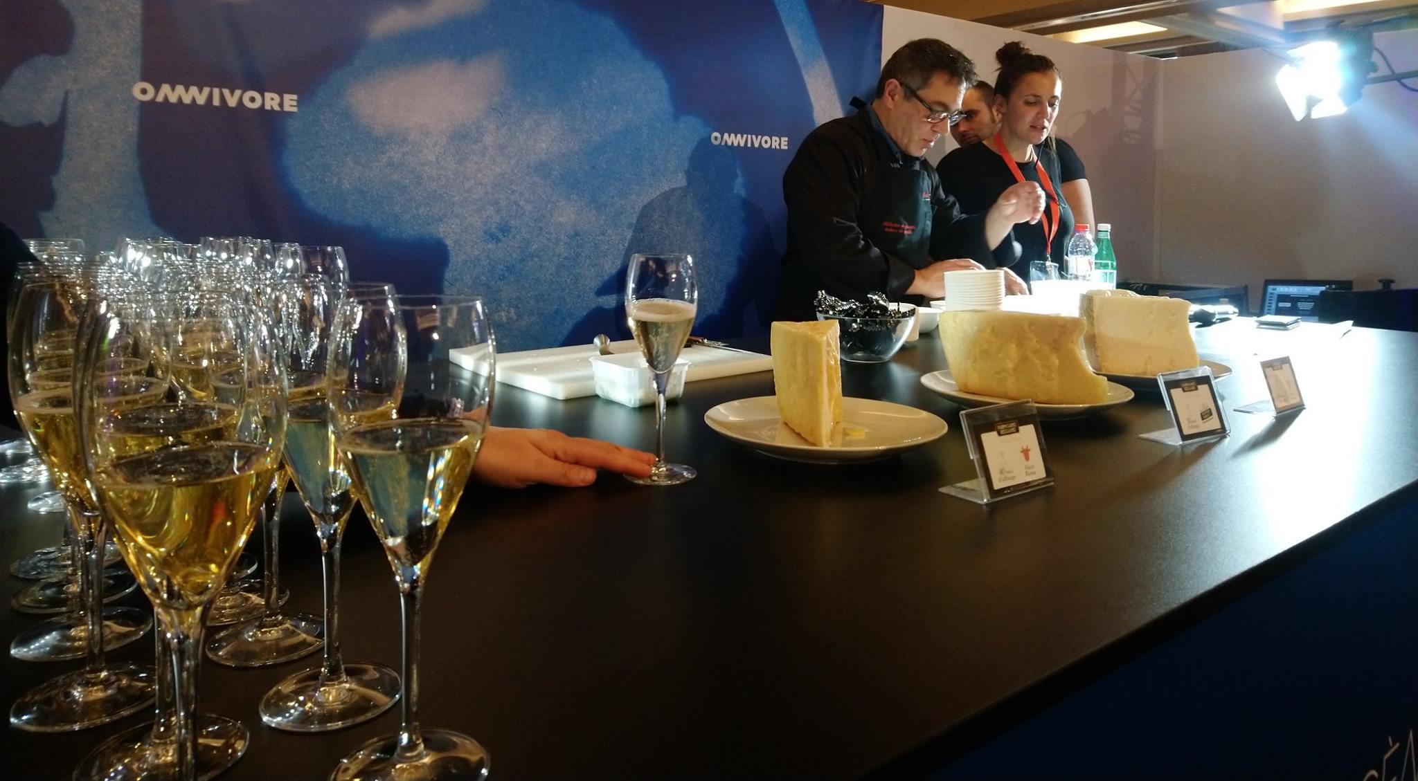 Franco Guilli au festival Omnivore Paris 2019 : champagne et Parmigiano Reggiano