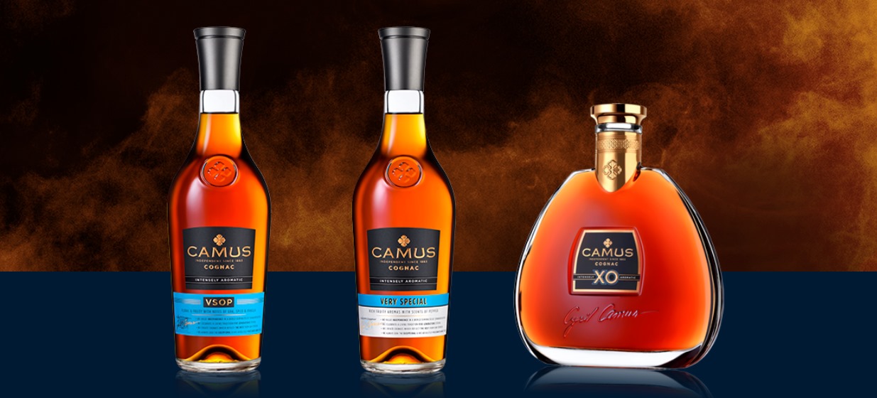 Cognacs Camus - Nouvelle gamme VSOP VS XO