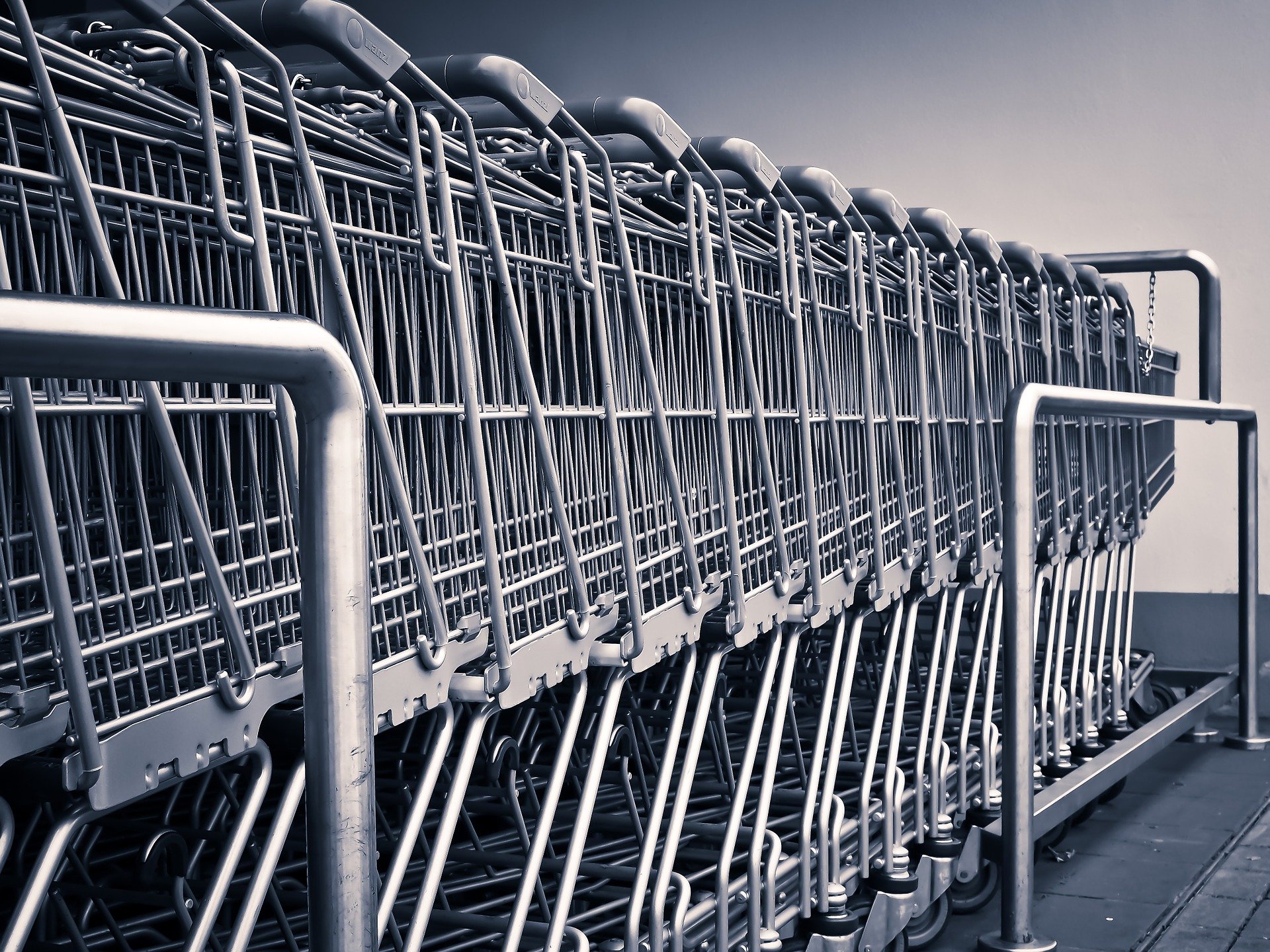 Chariots de supermarché