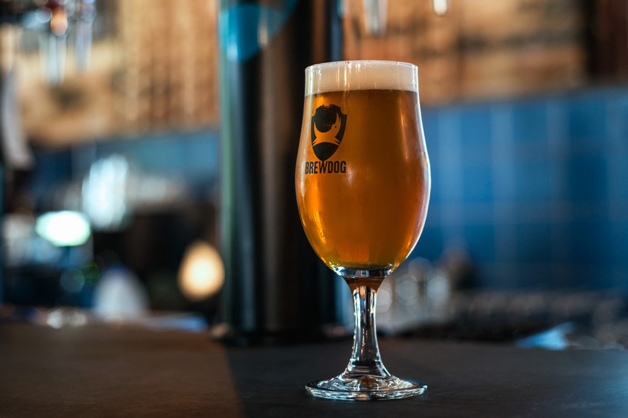 Bière IPA BrewDog au bar