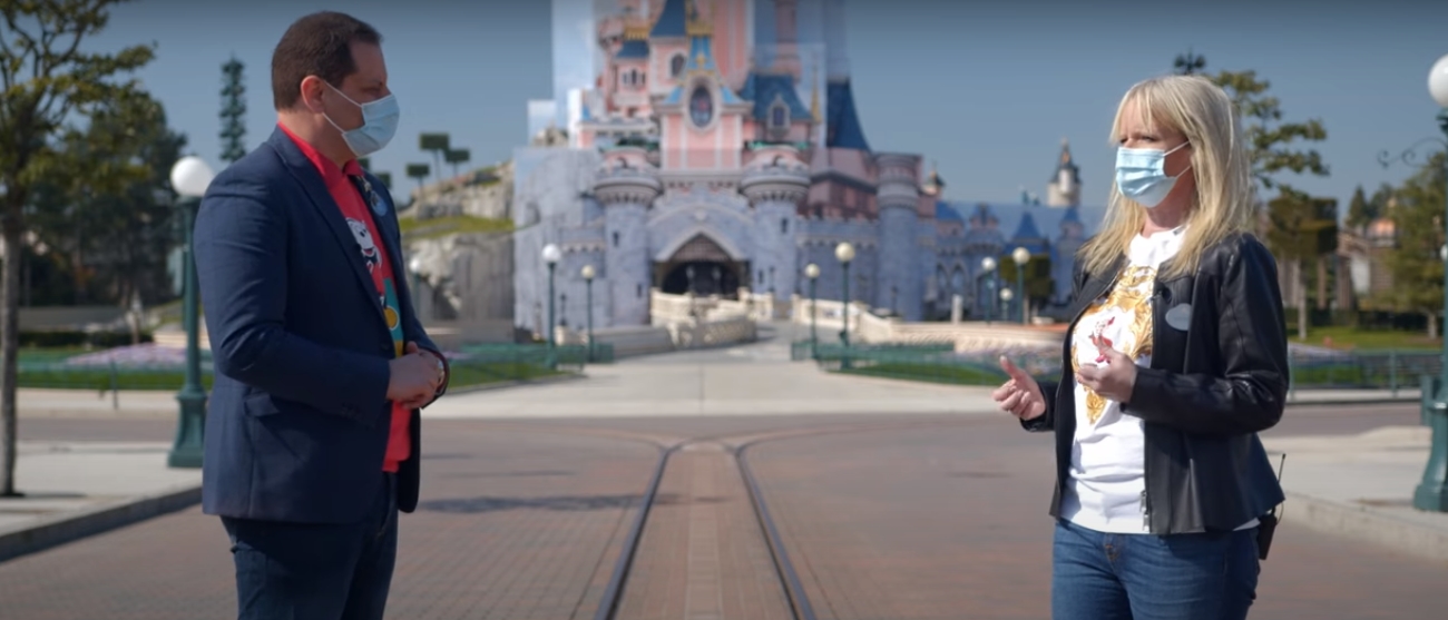 Giona Prevete et Natacha Rafalski - Château de la Belle au Bois dormant en travaux - Disneyland Paris (2021)