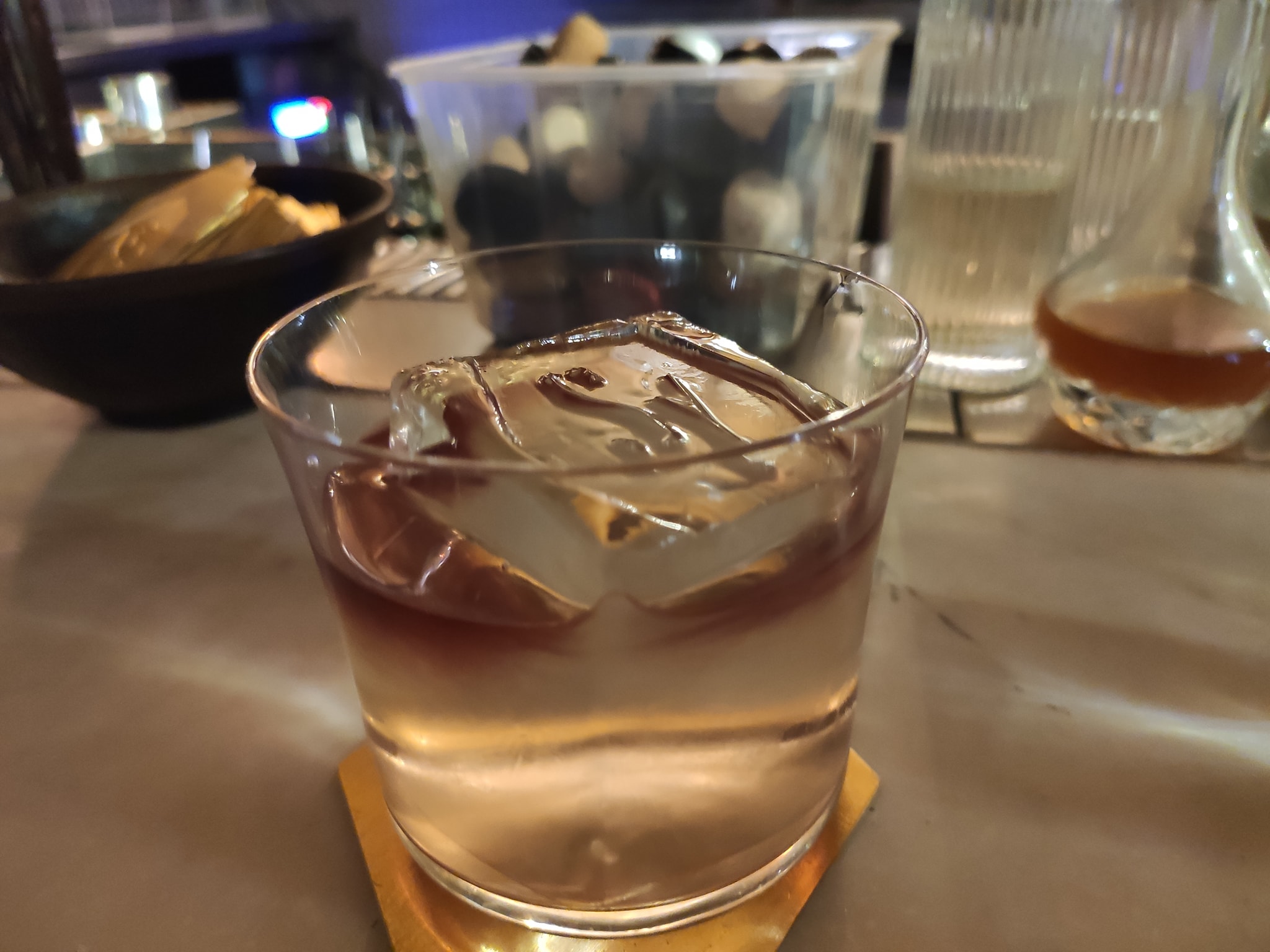 Milk punch à l'olive - Le Syndicat (Paris 10ème)