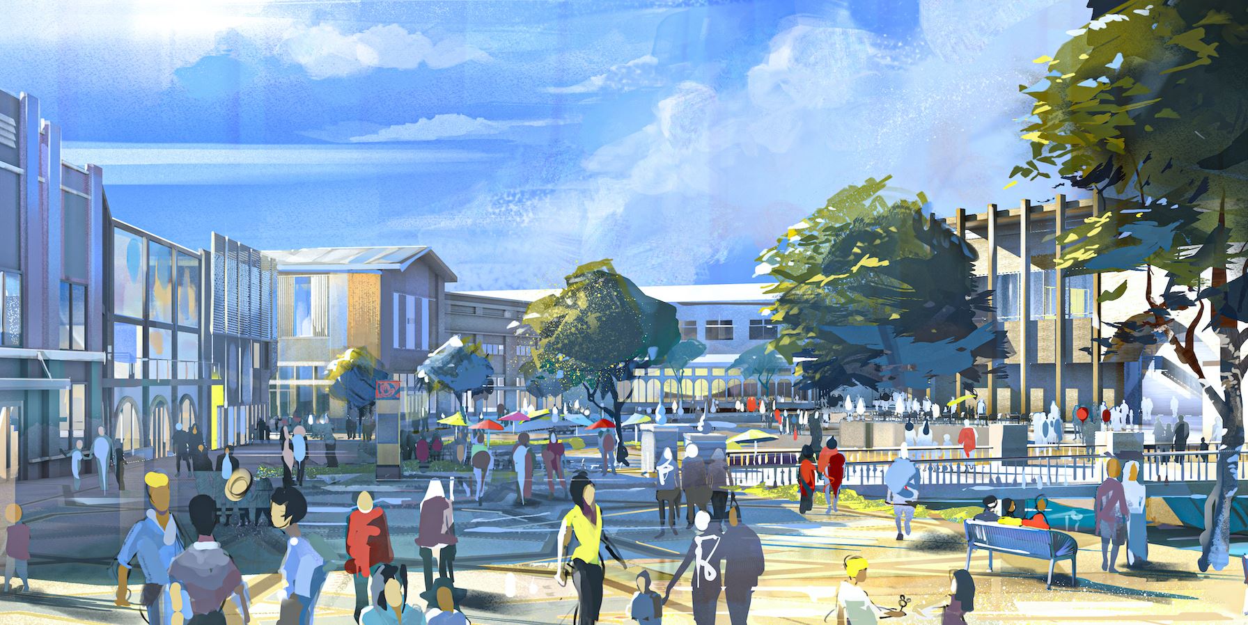 Disney Village : concept art de la transformation