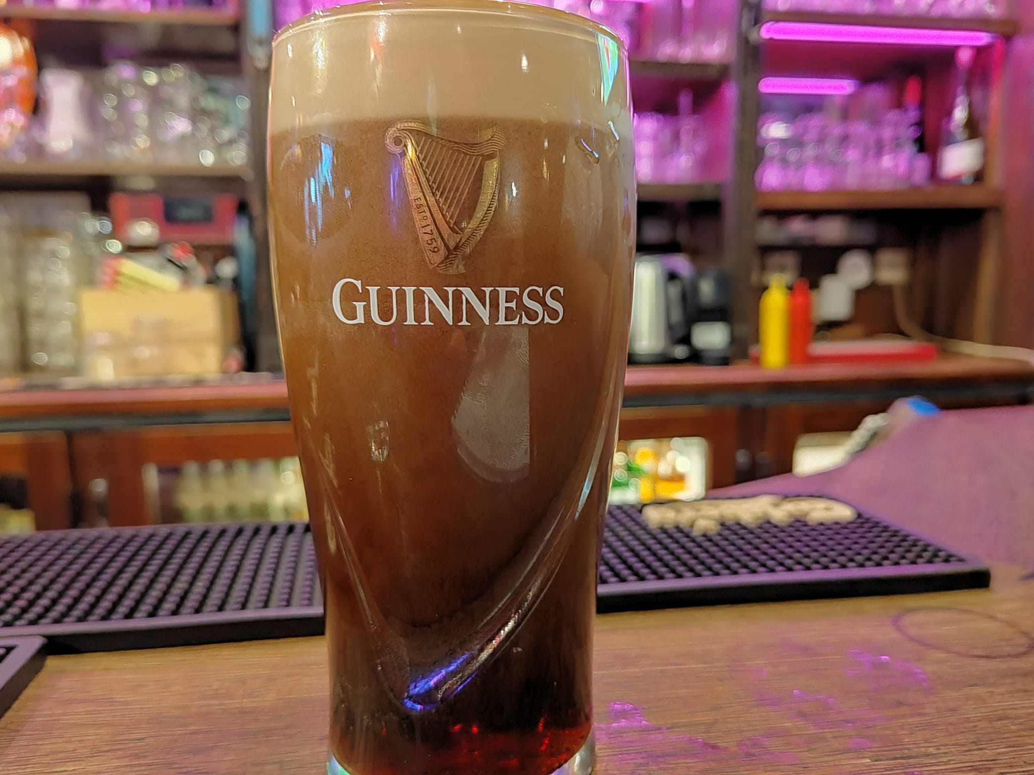 Pinte de Guinness - Thirsty Mad Cat