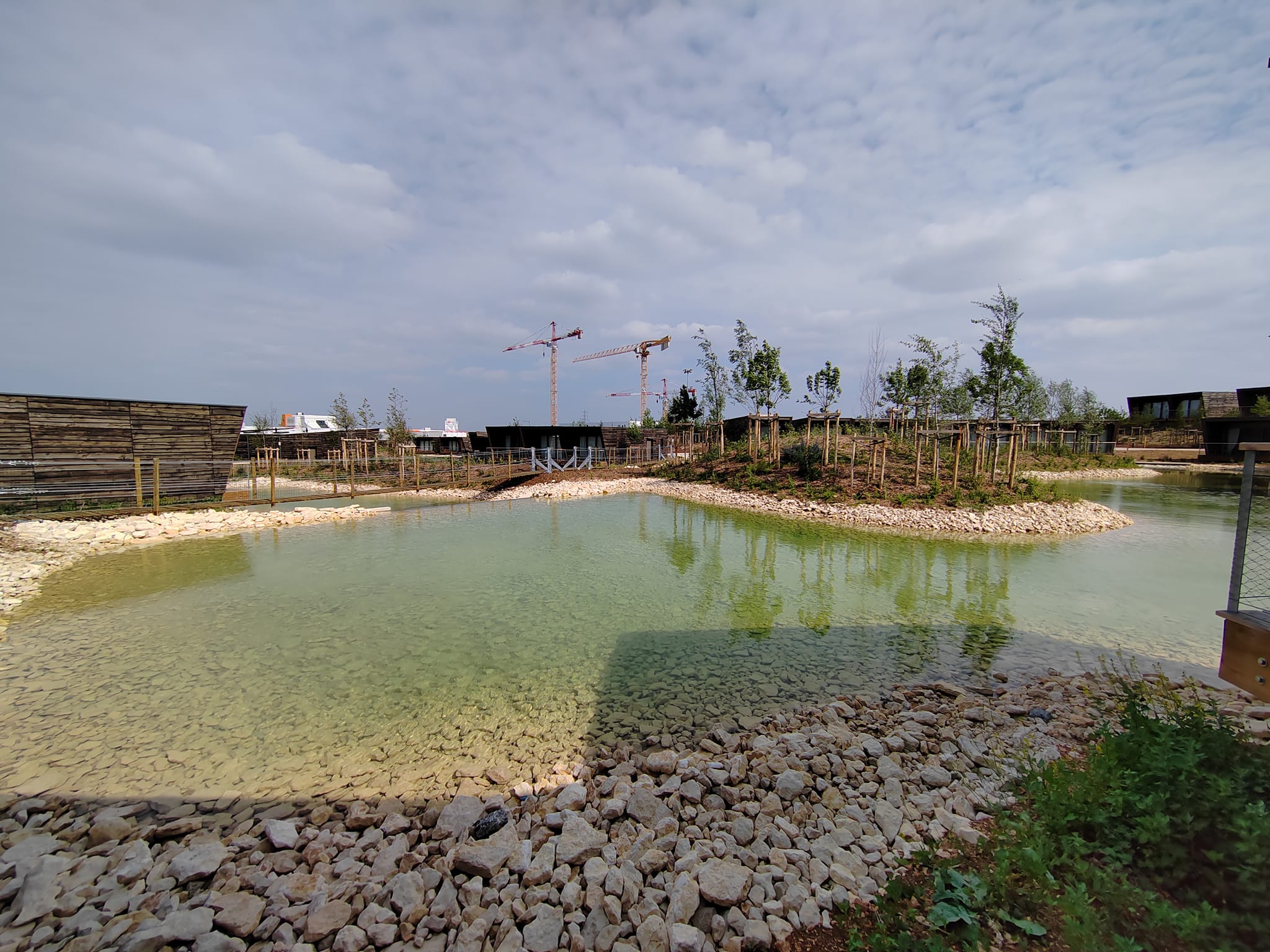 Etang - Hôtel Ecolodgee - Futuroscope (juillet 2023)