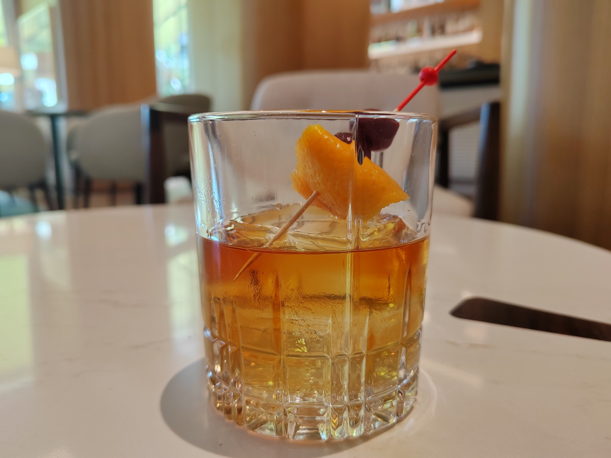 Cocktail Miso old fashioned - Mondrian - Cannes (Août 2023)