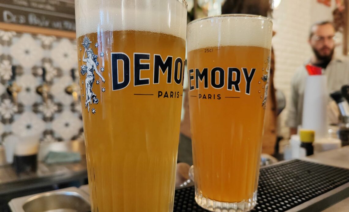 Bières Demory Paris au comptoir de l'Intrépide Bar