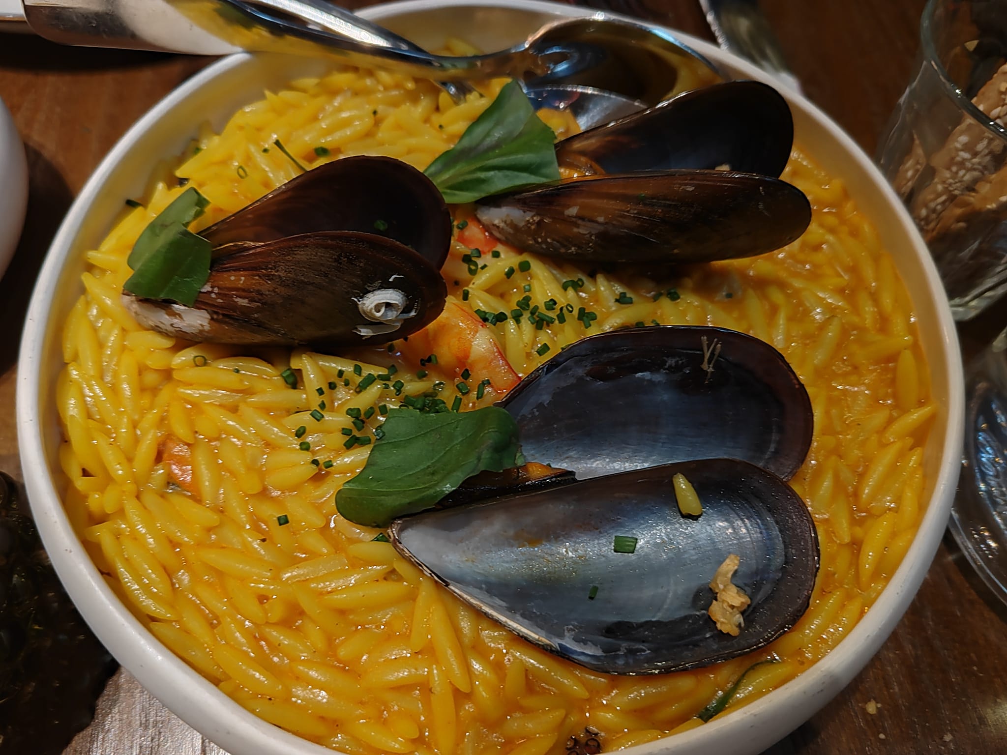 Pâtes du pêcheur - Spiti Sou, restaurant bistronomique grec à Paris