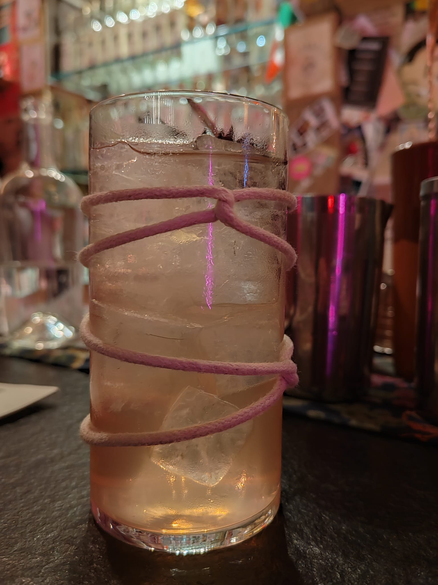 Jungle Shibari - Cocktail au bar La Mezcaleria (Paris) - Oishii menu