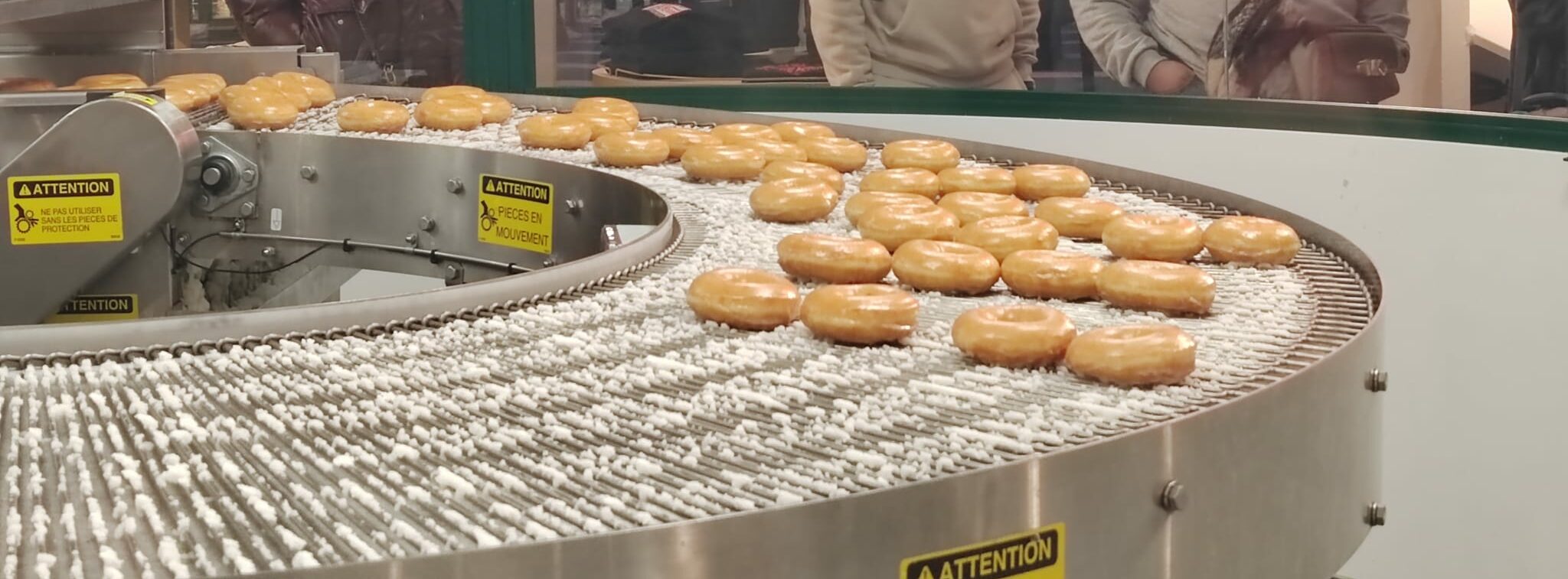 Chaîne de production Krispy Kreme au Forum des Halles
