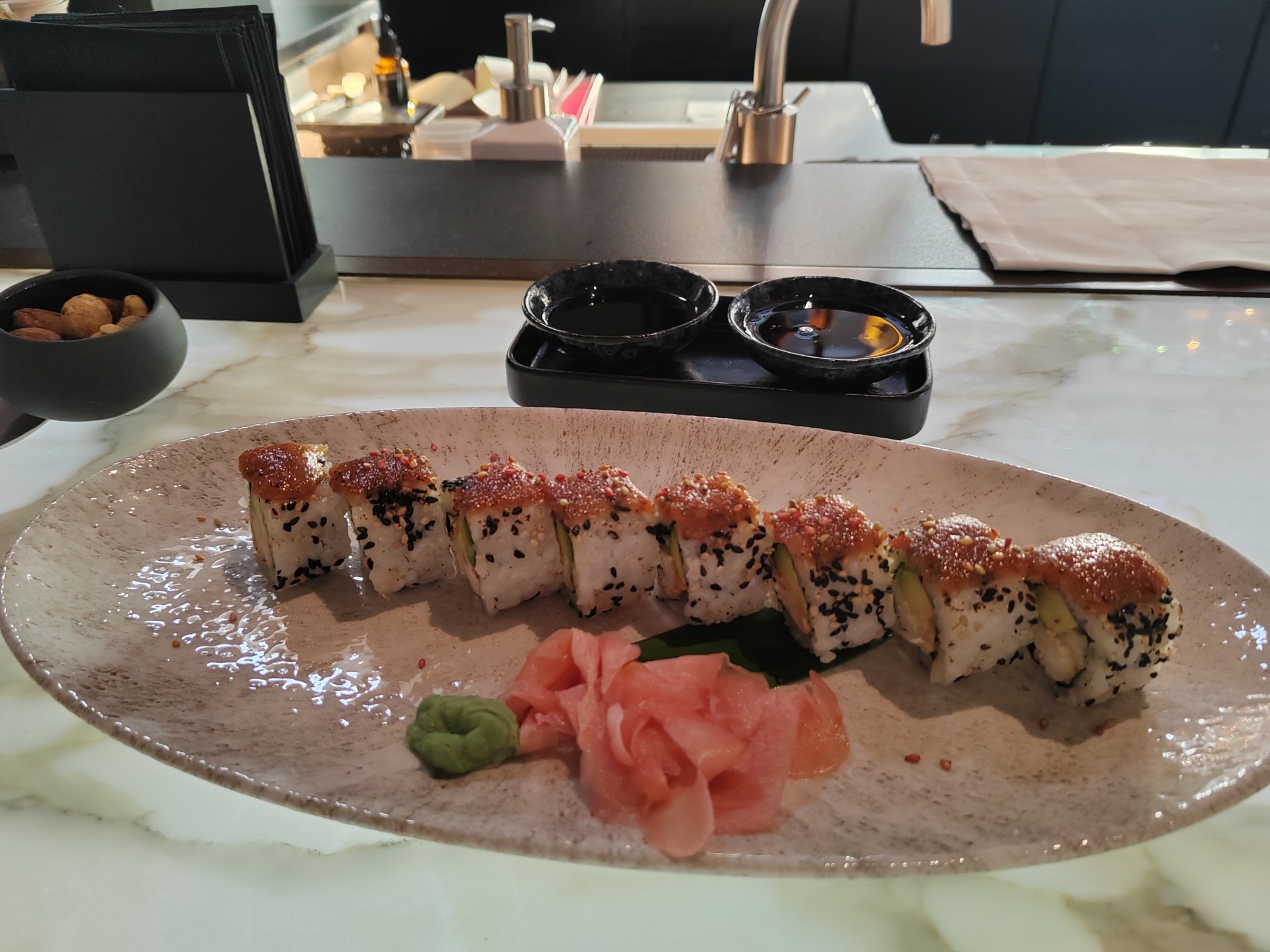 Californian makis au homard - Menu 2025 - Bar Joséphine - Mandarin Oriental Lutetia (Palace Paris 6ème)