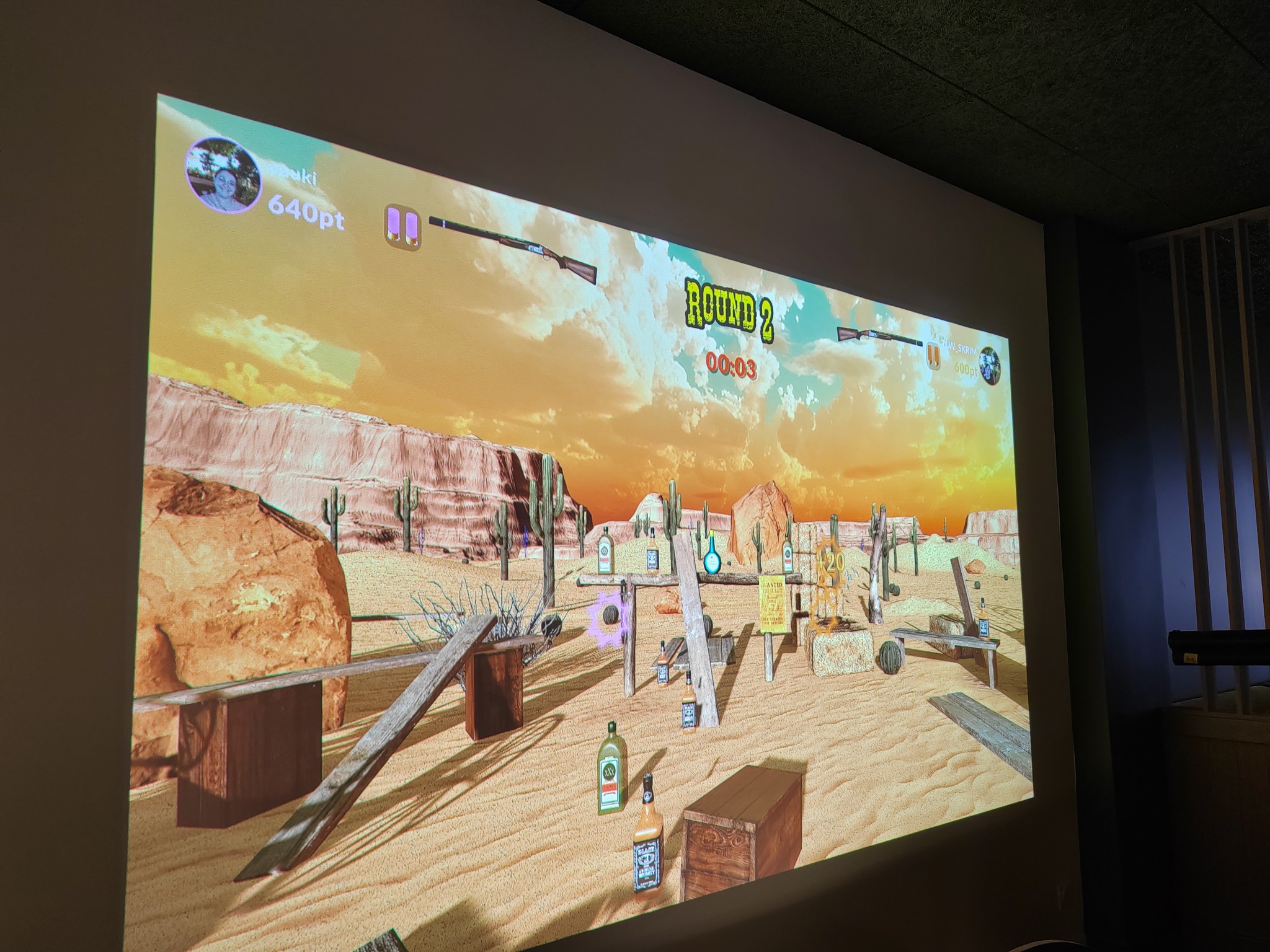 Jeu vidéo de tir chez Bar à tir Pan - Paris 10ème