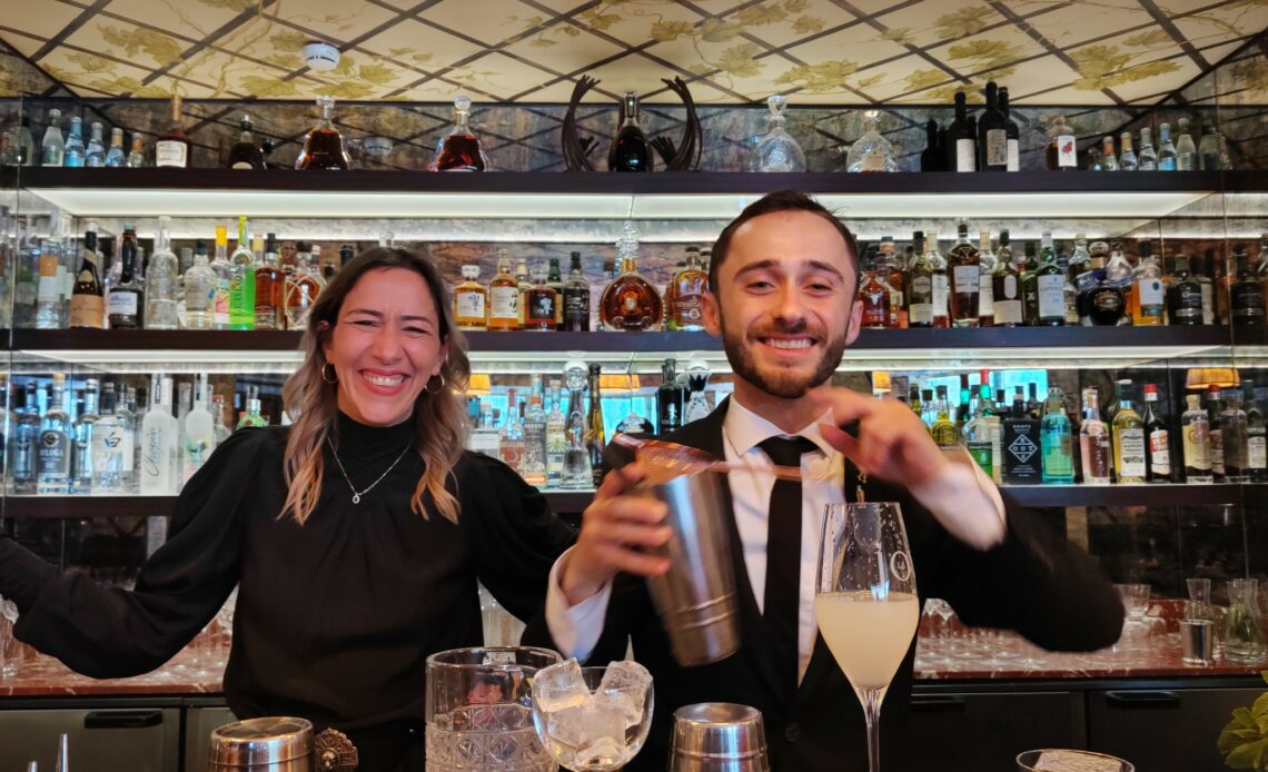 Barbara Migliaccio Spina et Nathan Gauthrin - Bar Joy - Hôtel Fouquet's Paris