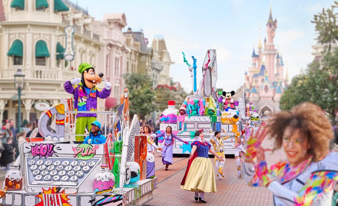 A million splashes of colour - Disneyland Paris