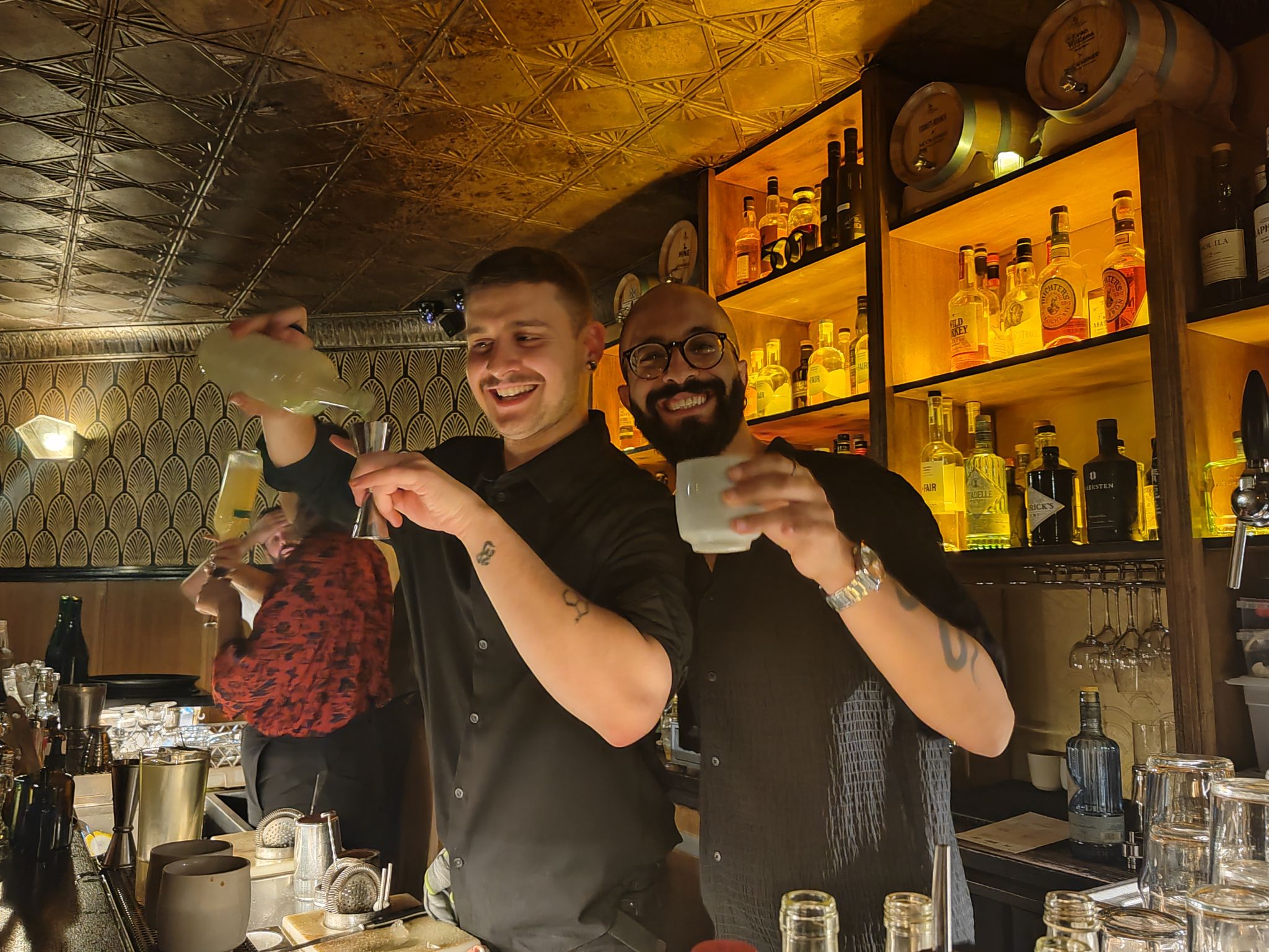 Bartenders de The Mandrake (Londres) au Moonshiner (novembre 2025)