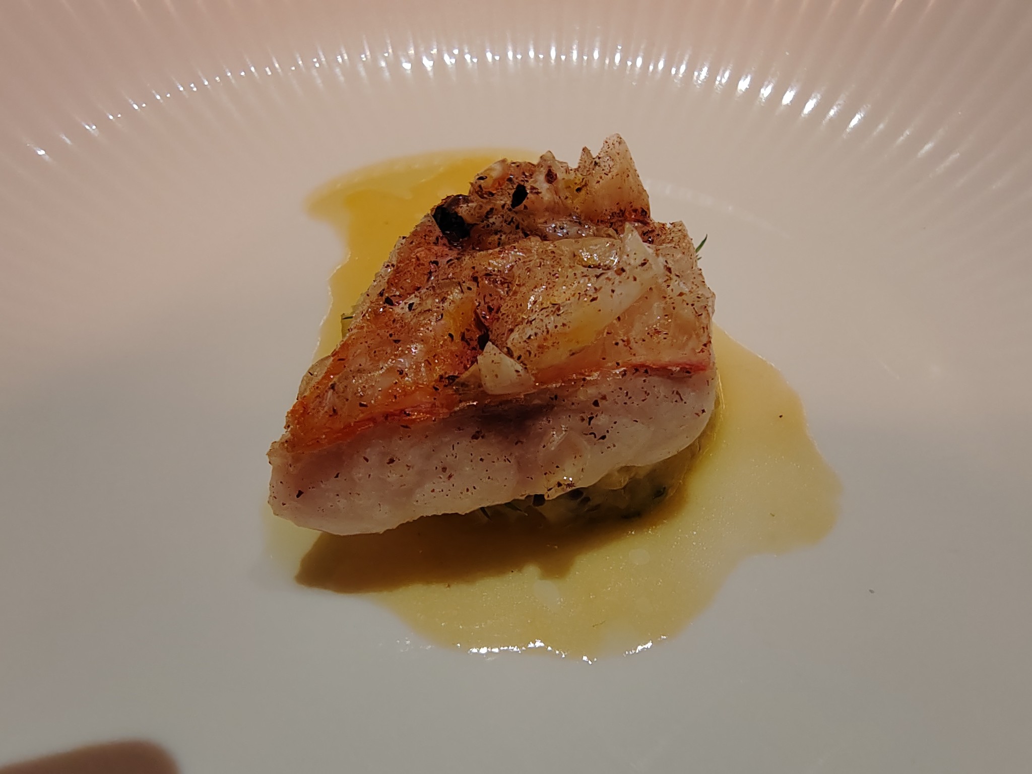 Le rouget - Restaurant Le Serpentine - Dîner gastronomique - Hôtel Miss Fuller - Paris 17ème