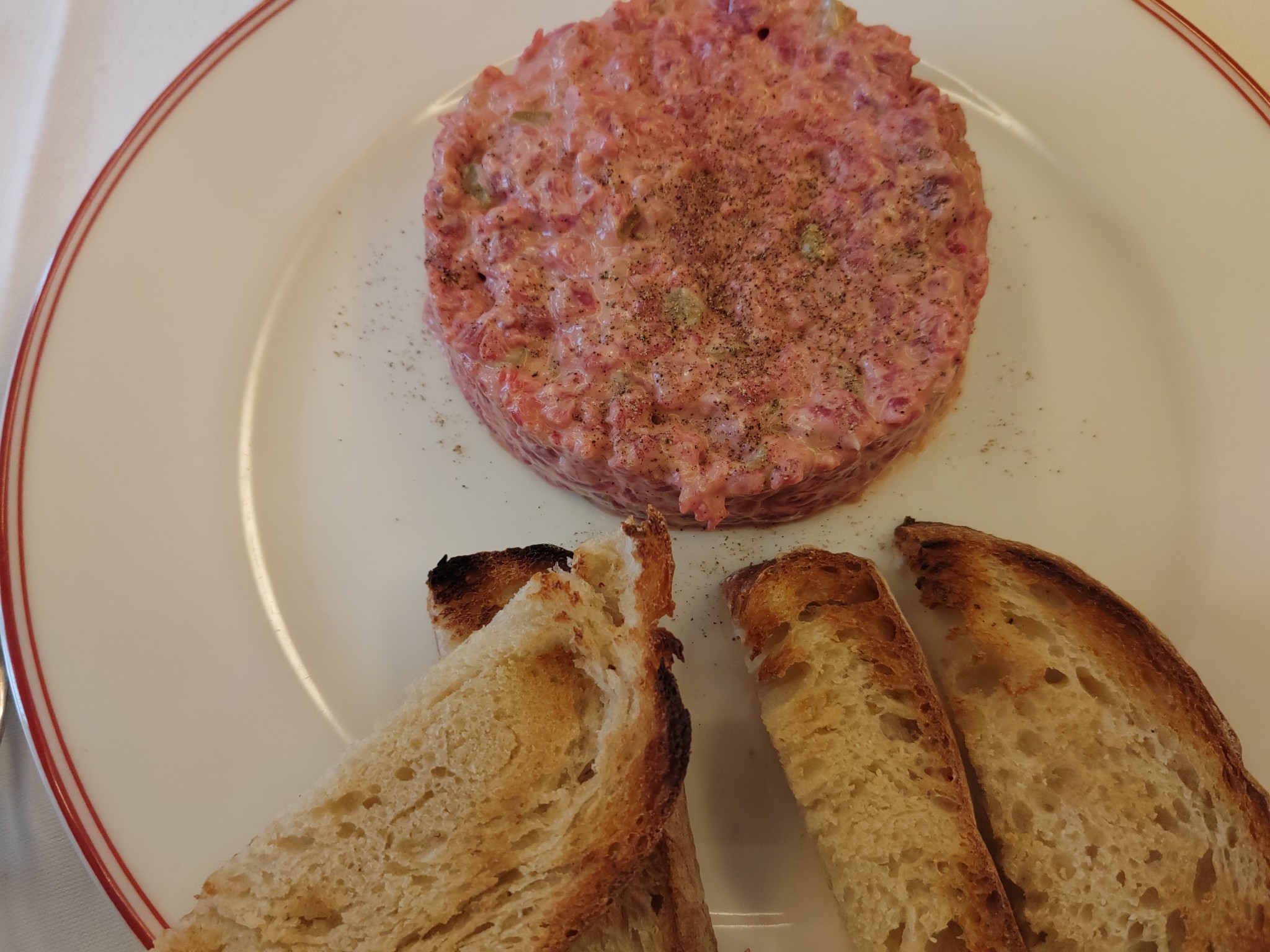 Tartare de bœuf au couteau - Restaurant Maison François 1er - Paris 8