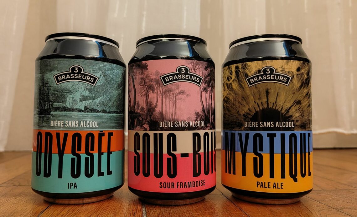 3 Brasseurs - Bières sans alcool : pale ale, IPA, sour à la framboise
