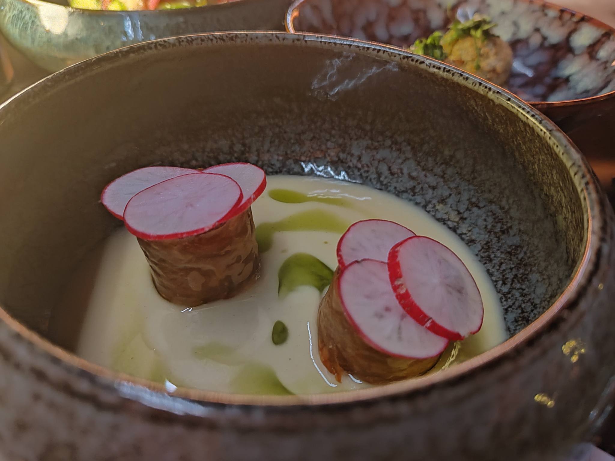 Croustillant d'Alheira - Tapas du bar à cocktails Kinágua de Frédéric Khouvilay - Paris 2ème Sentier