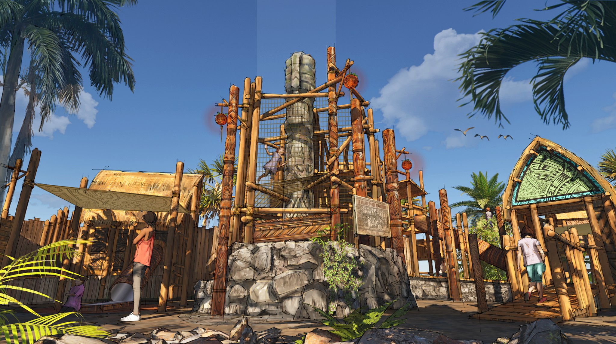 Le nouveau parcours Expédition Perdue, à Walibi Rhône-Alpes.