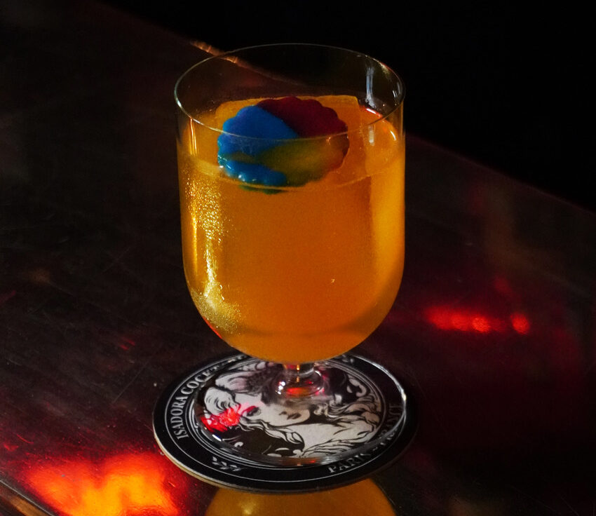 Schmilblick O’Clock - Cocktail du menu Soirée Arrosée - Bar de nuit Isadora à Paris