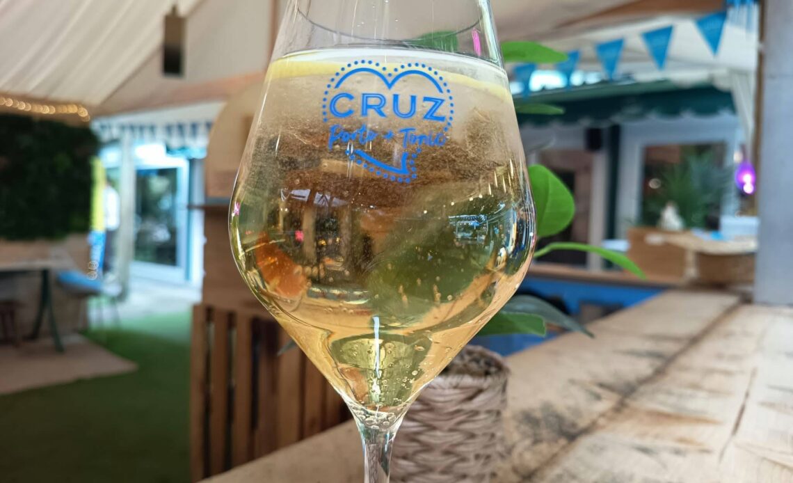 Cocktail Cruz Tonic : porto et tonic à parts égales