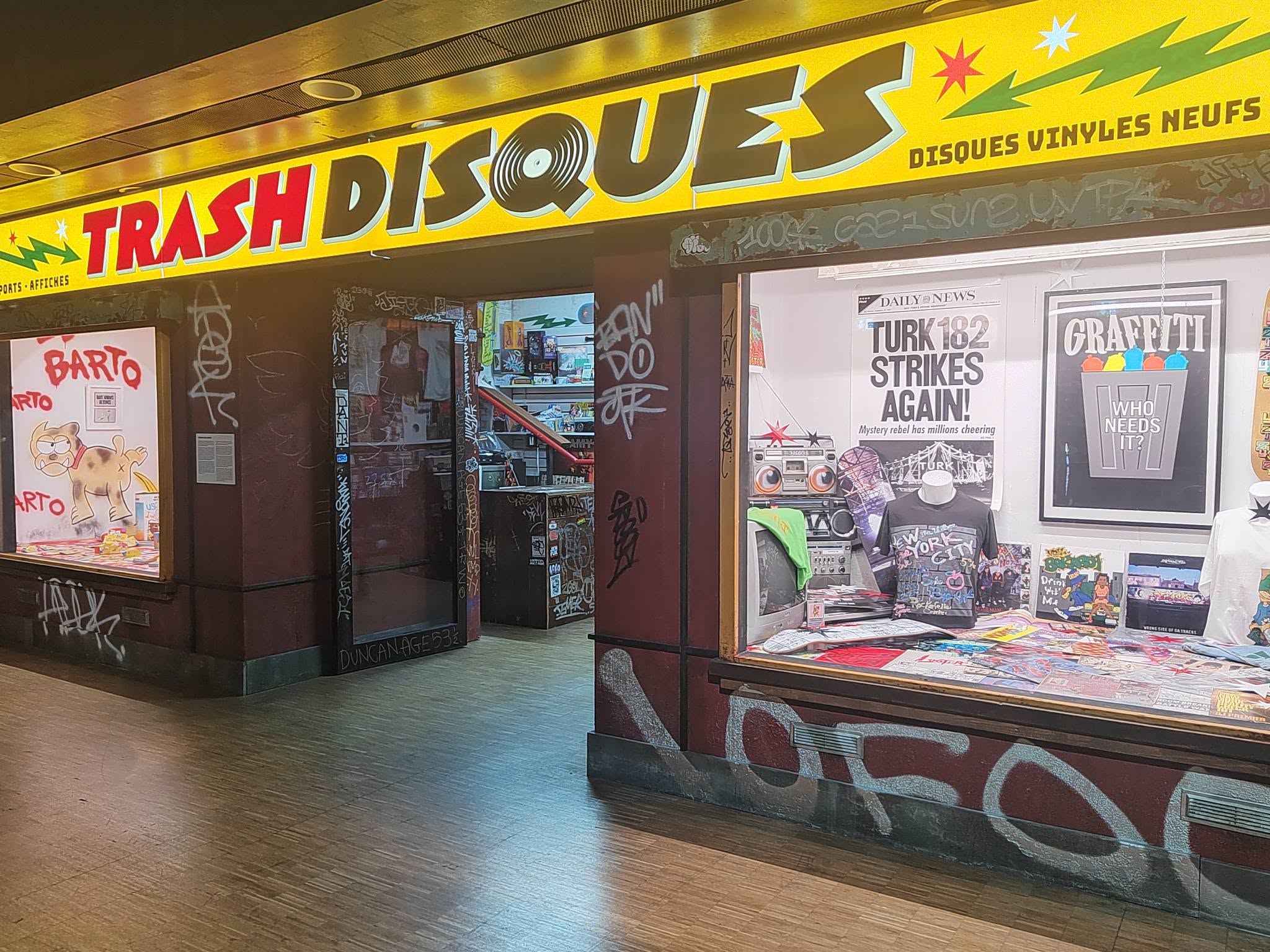 Boutique Trash Disques - Exposition Beyond the Streets - Paris - Grande halle de la Villette (été 2026)