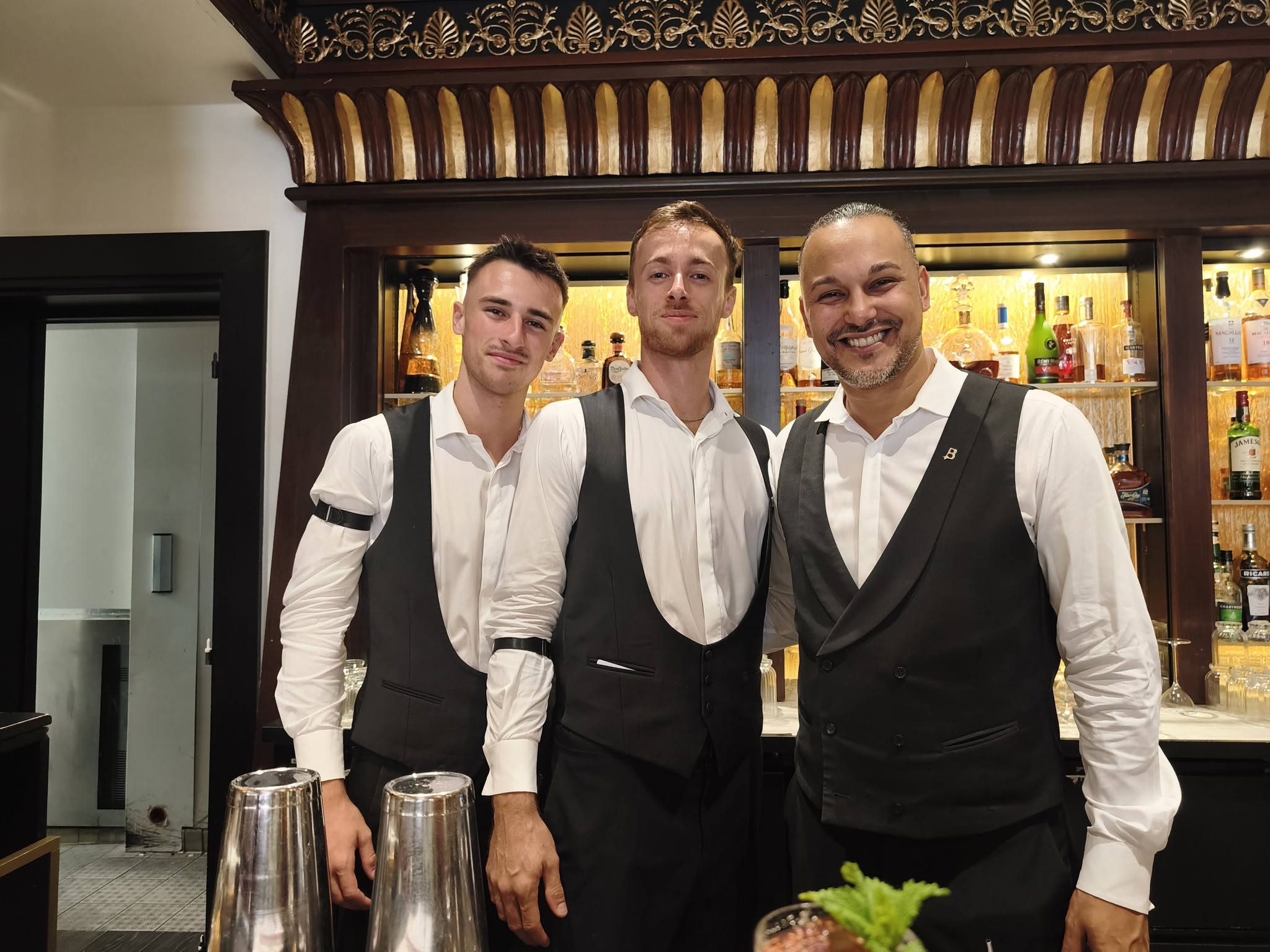 Evan, Tom Joly et Guillermo Pittaluga - Majestic Bar - Hôtel Barrière Le Majestic - Cannes