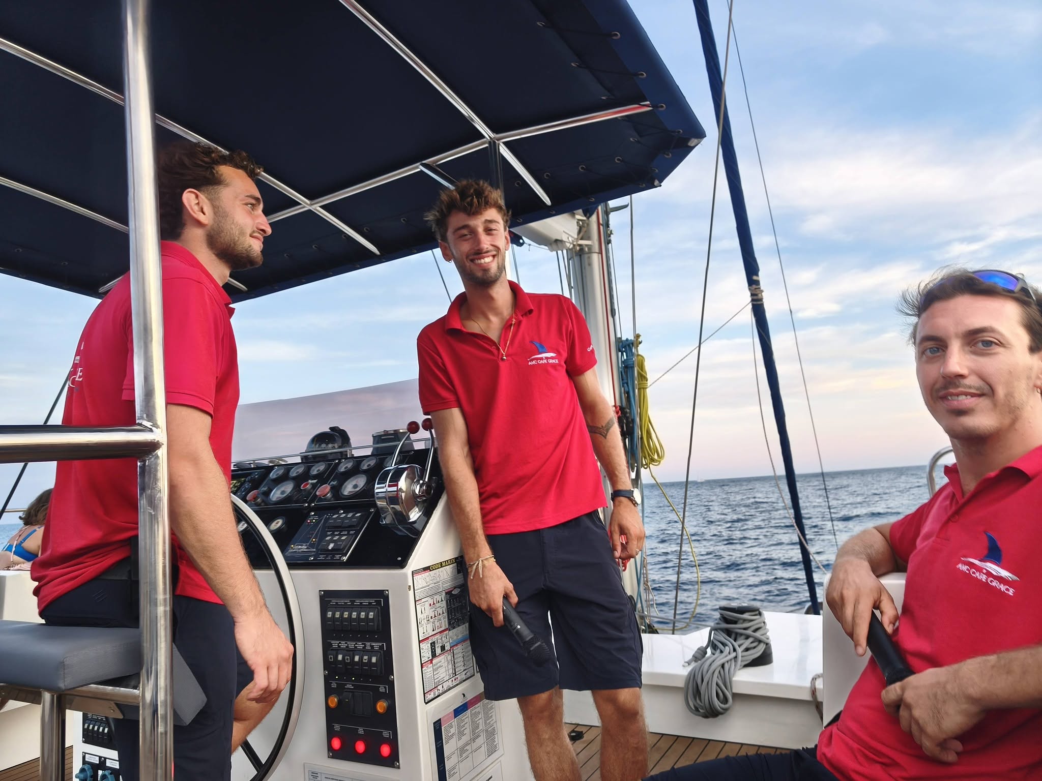 Sacha, Adrien et Lorenzo - Marins à bord du Felicita (saison 2026) - AMC Cape Grace
