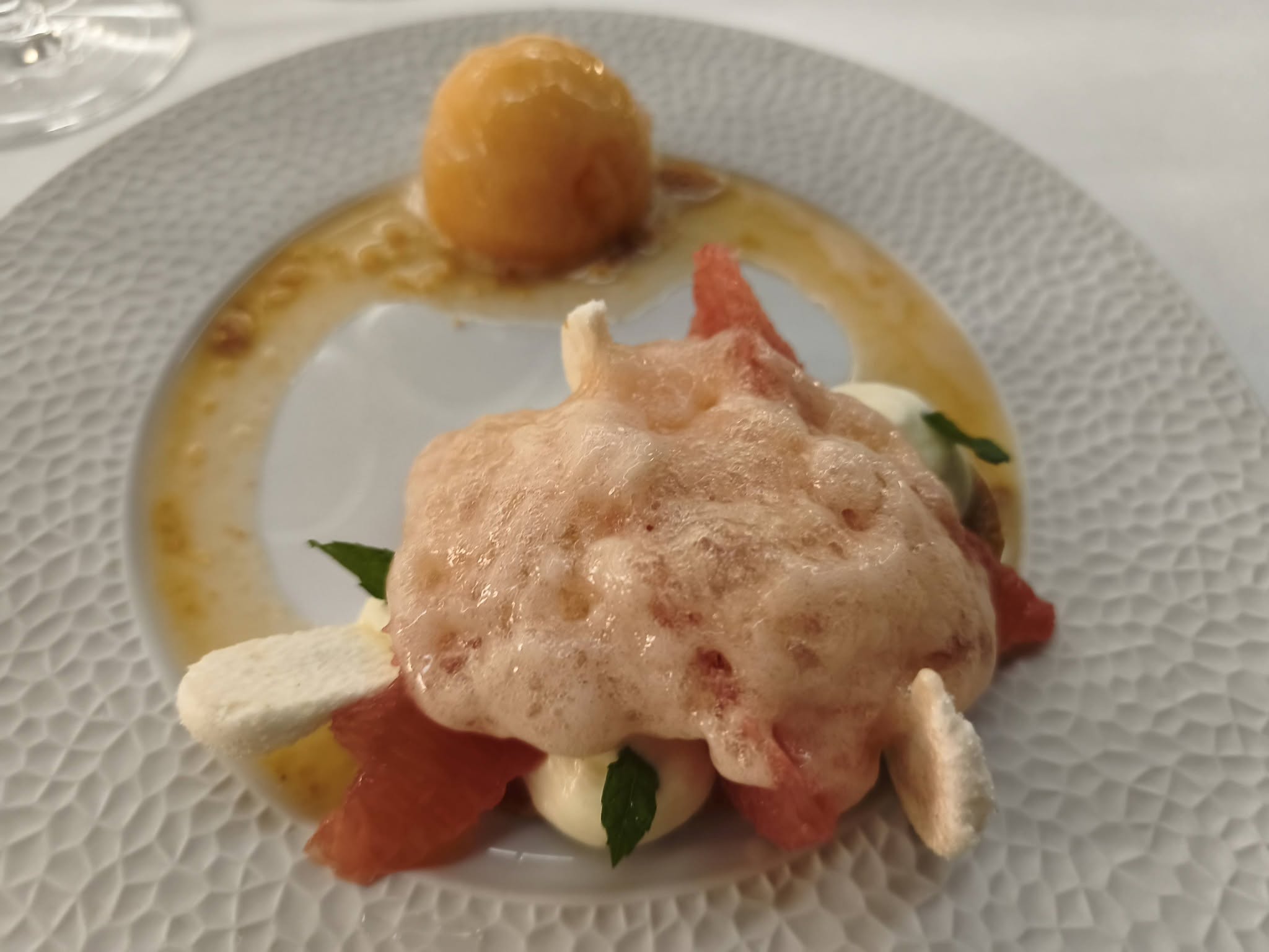 Pamplemousse en textures - Restaurant Le Bougainvillier (Saint-Raphael)