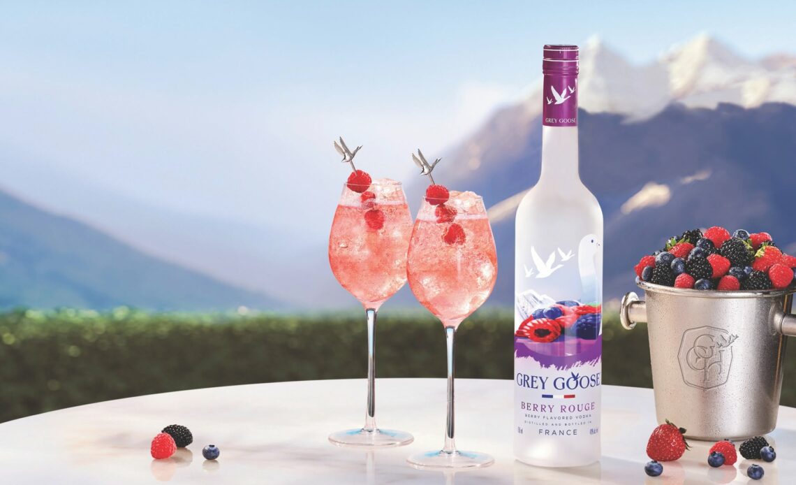 Nouvelle vodka aromatisée premium Grey Goose Berry Rouge