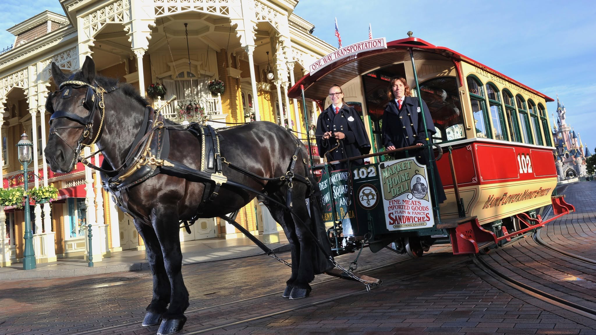 Horse-Drawn Streetcars à Disneyland Paris